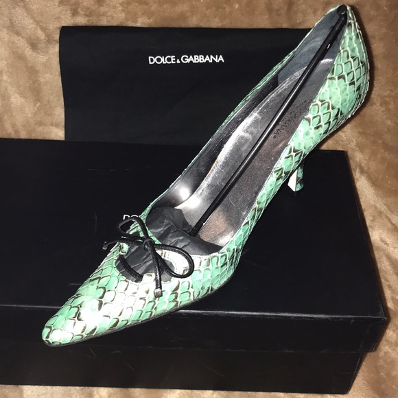 Dolce & Gabbana Shoes - NWT Dolce & Gabbana snakeskin pumps; size 41